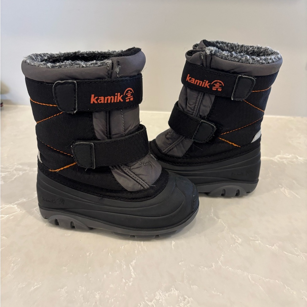 Kamik Sapling Black Snow Boot 7T